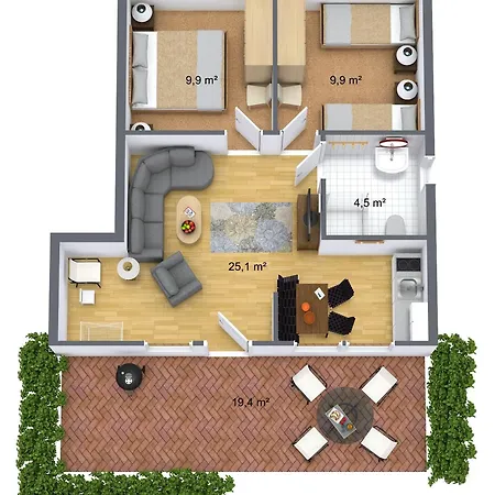 Landhof Kuetzin 4 Meise Tatil Evi Vellahn